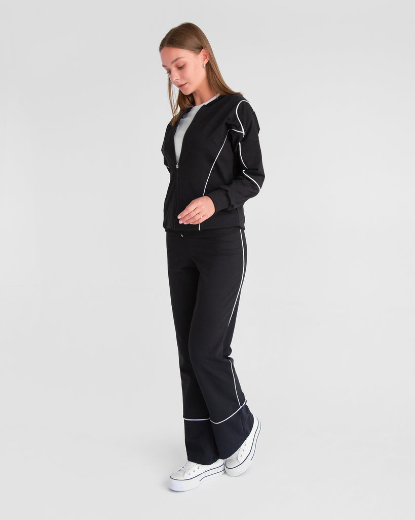Contrast Piping Tracksuit