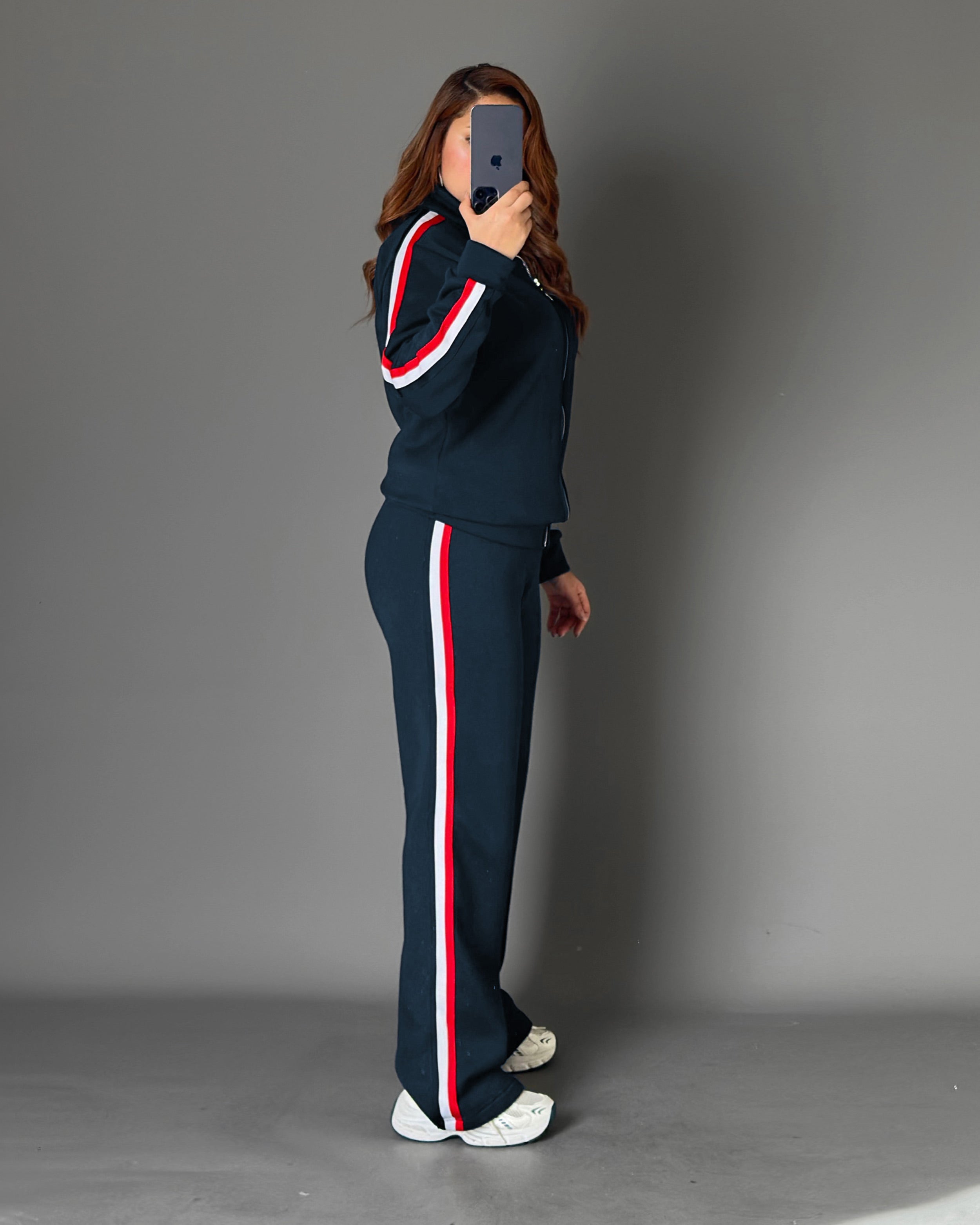 Contrast Side Stripe Tracksuit