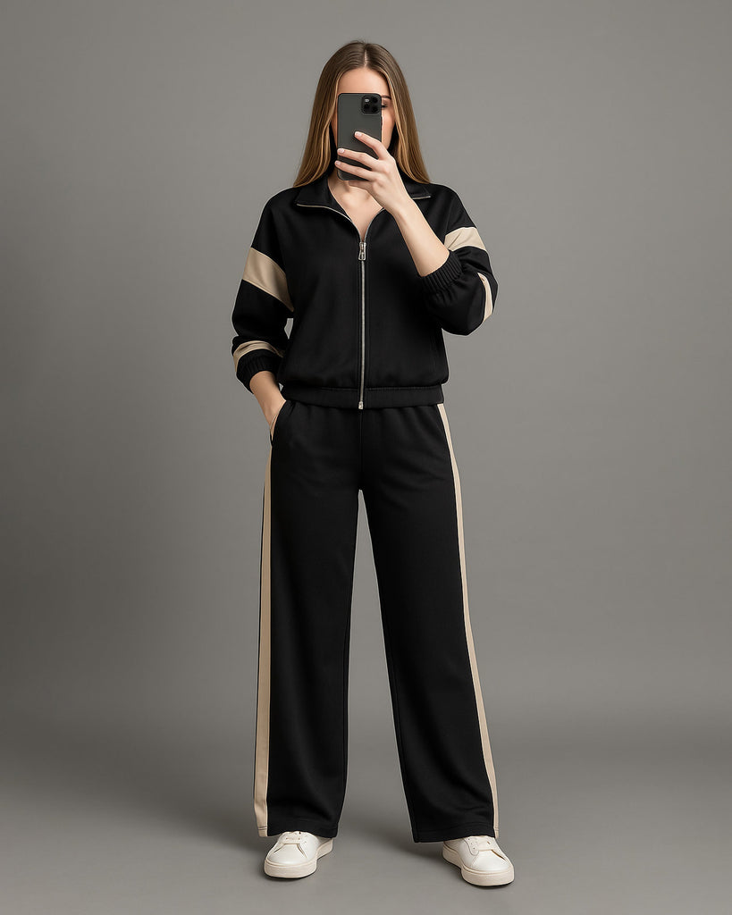 Sandline Zip Tracksuit | Black - Eva Fashion - Online Clothing Store for Women