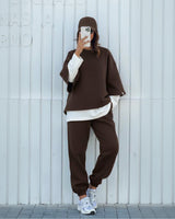 Minimal Layered Set | Brown - Eva Fashion - Online Clothing Store for Women