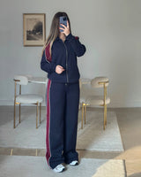 Contrast Panel Zip-Up Tracksuit