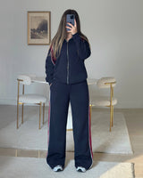 Contrast Panel Zip-Up Tracksuit