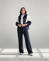 Contrast Panel Zip Tracksuit | Dark Blue - Eva Fashion - Online Clothing Store for Women