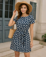 Leaf Print Lounge Dress