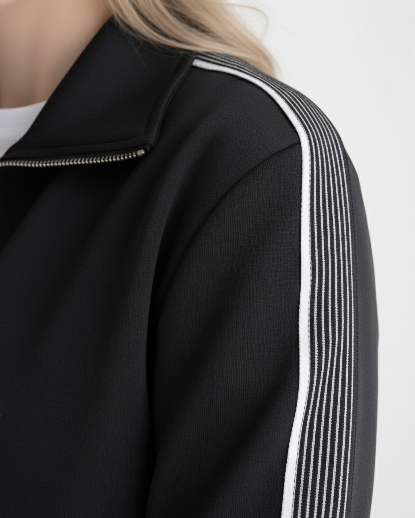 Sporty Stripe Zip Jacket