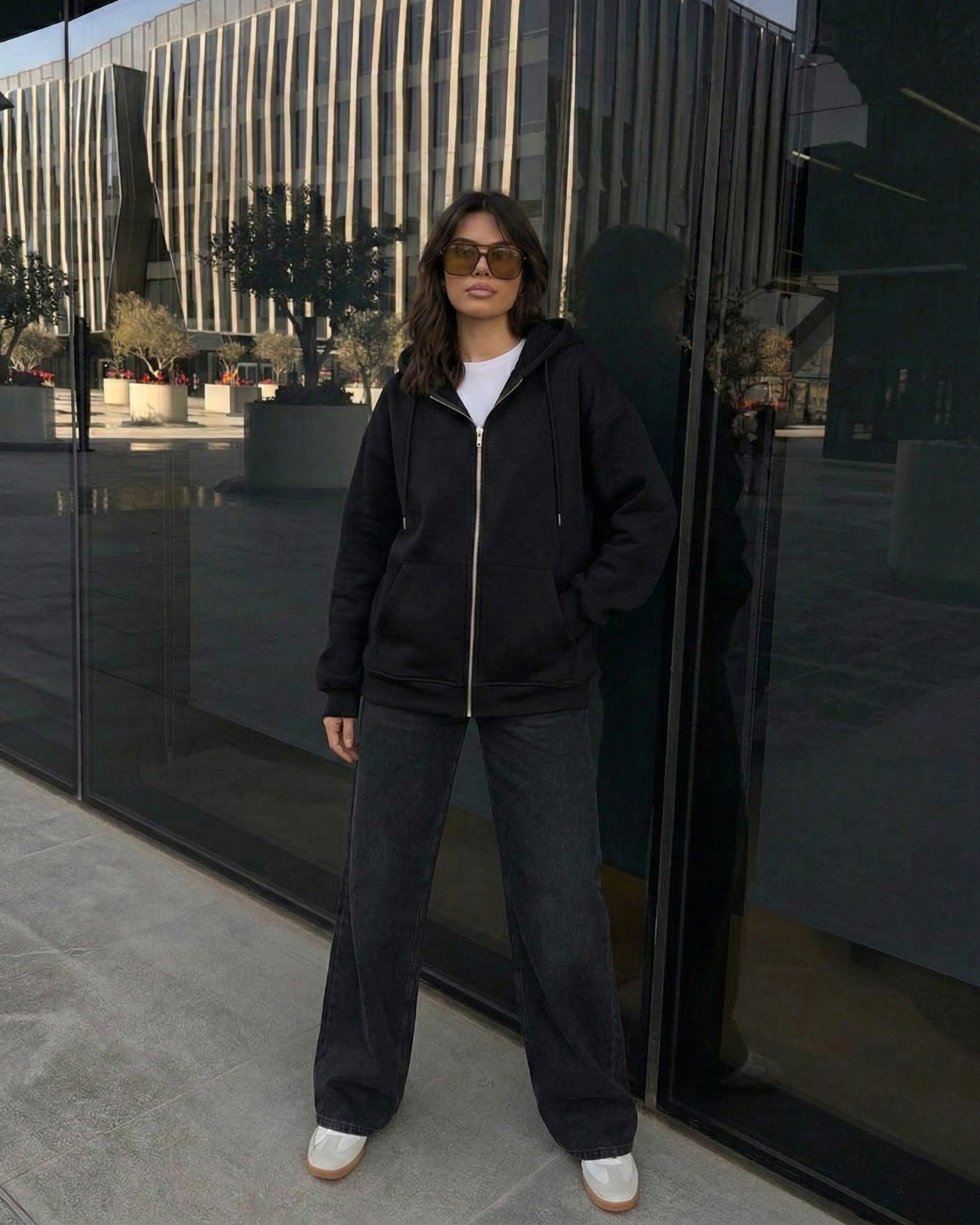 Buy Essential Zip-Up Hoodie Jacket | Eva Fashion