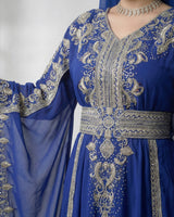 Majestic Royal Blue Kaftan