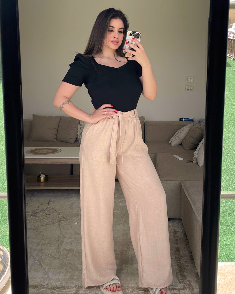 Wide Leg Linen Pants