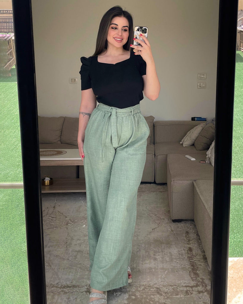 Wide Leg Linen Pants