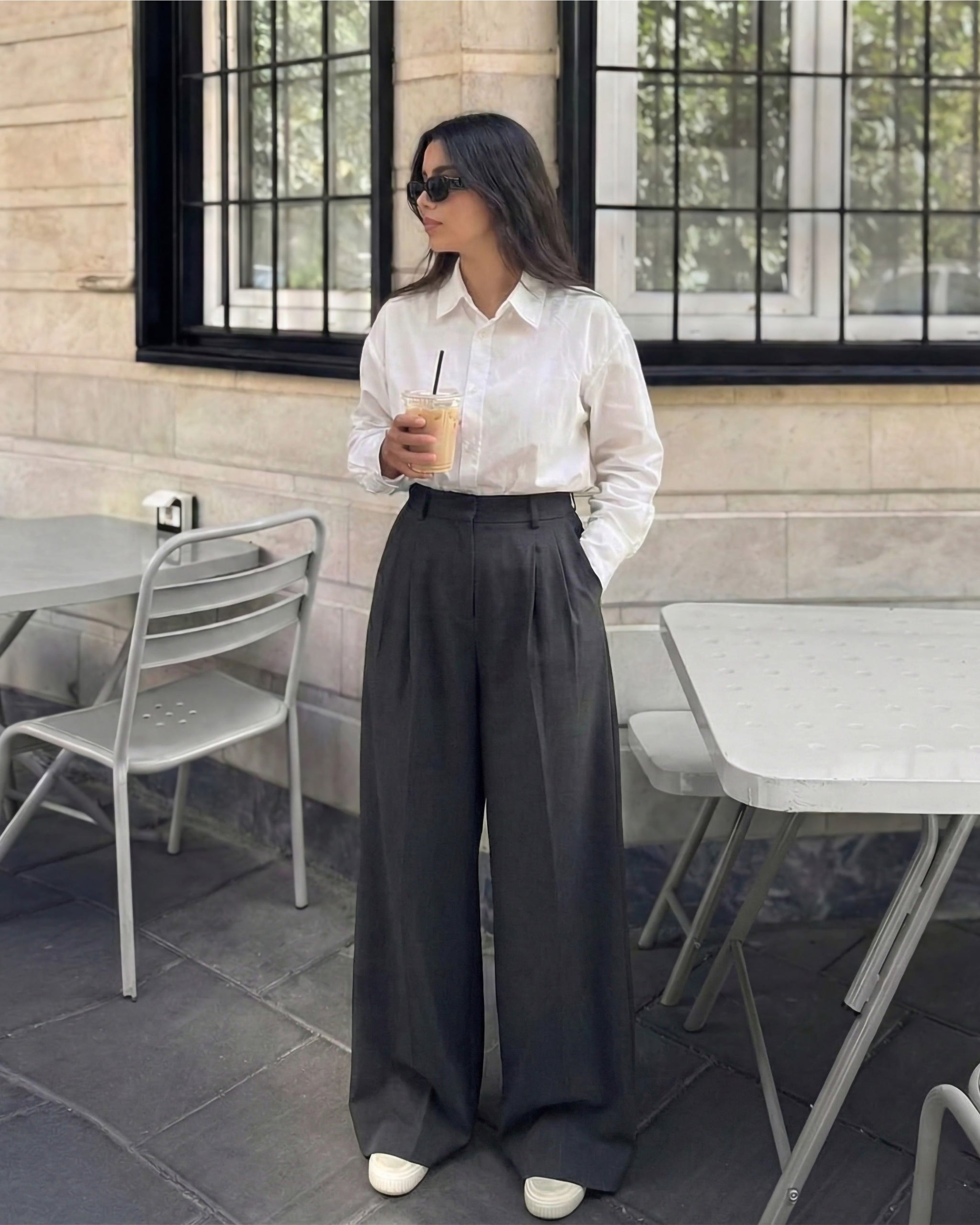 Relaxed Fit High-Waist Linen Pants - Eva Fashion - Online Clothing Store for Women