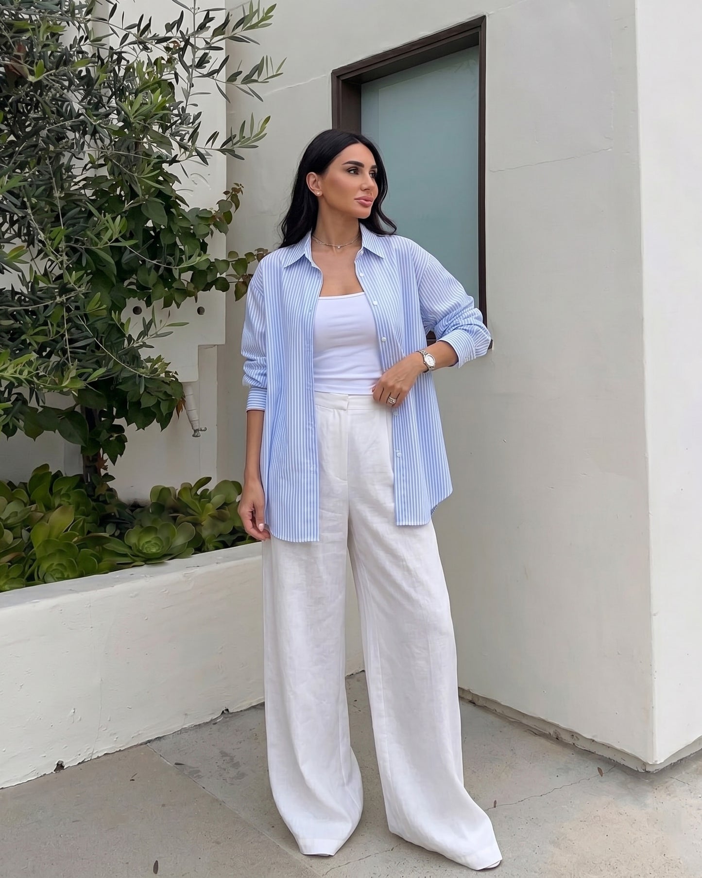 Classic Striped Cotton Shirt