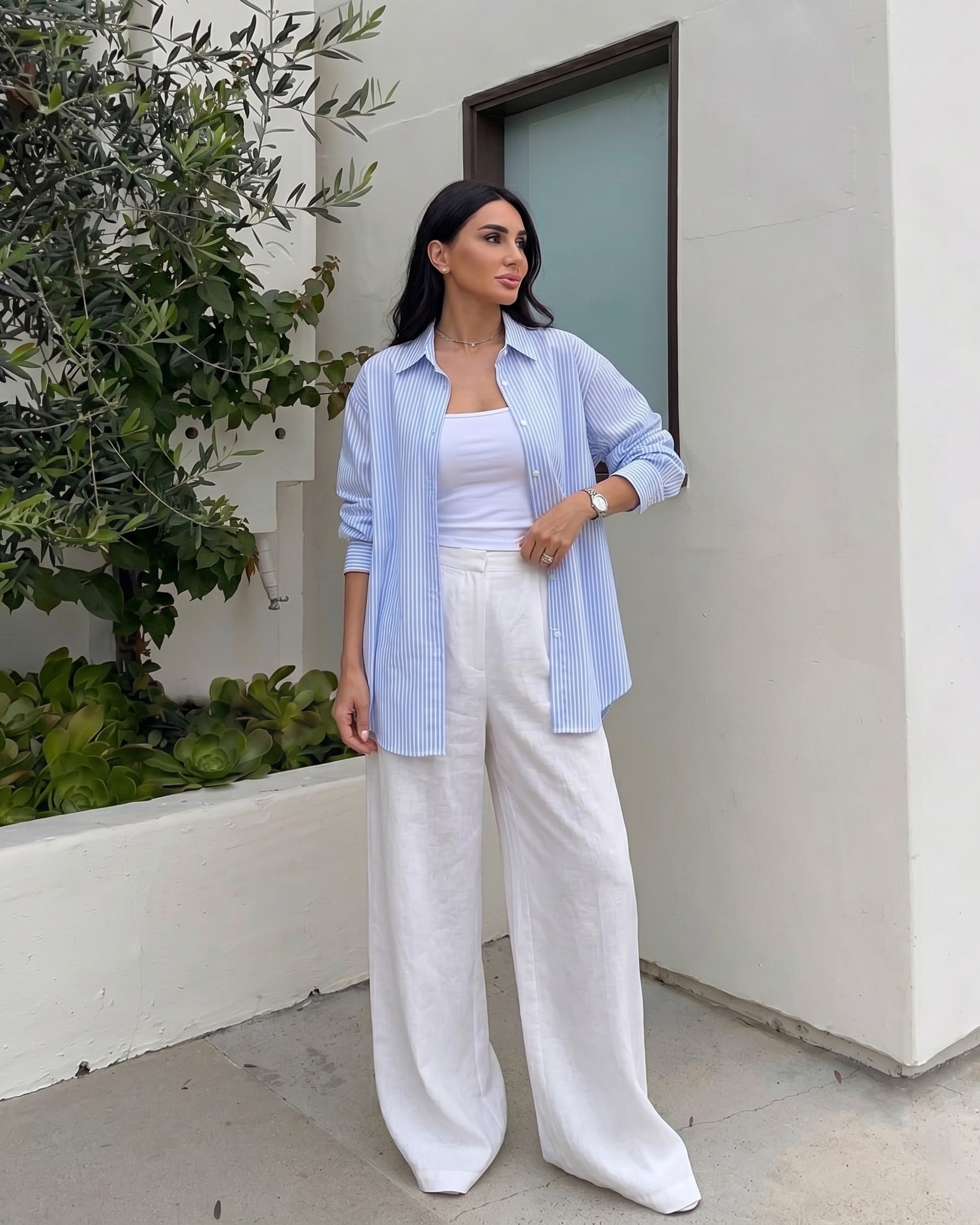 Classic Striped Cotton Shirt