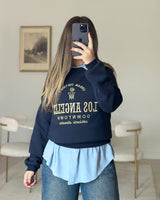 Los Angeles Letter Graphic Sweatshirt