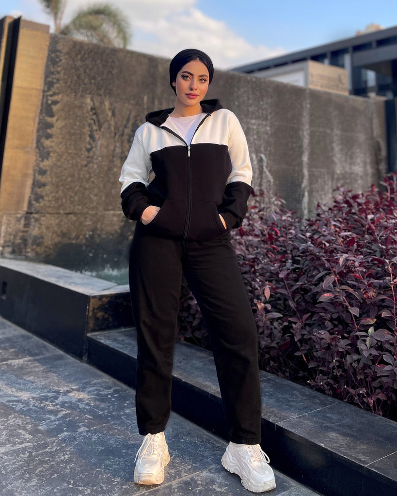 Drop Shoulder Zip Up Tracksuit