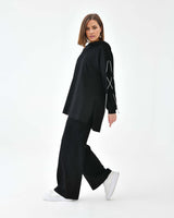 ترنج قطن أوفر سايز بأكمام مشدودة