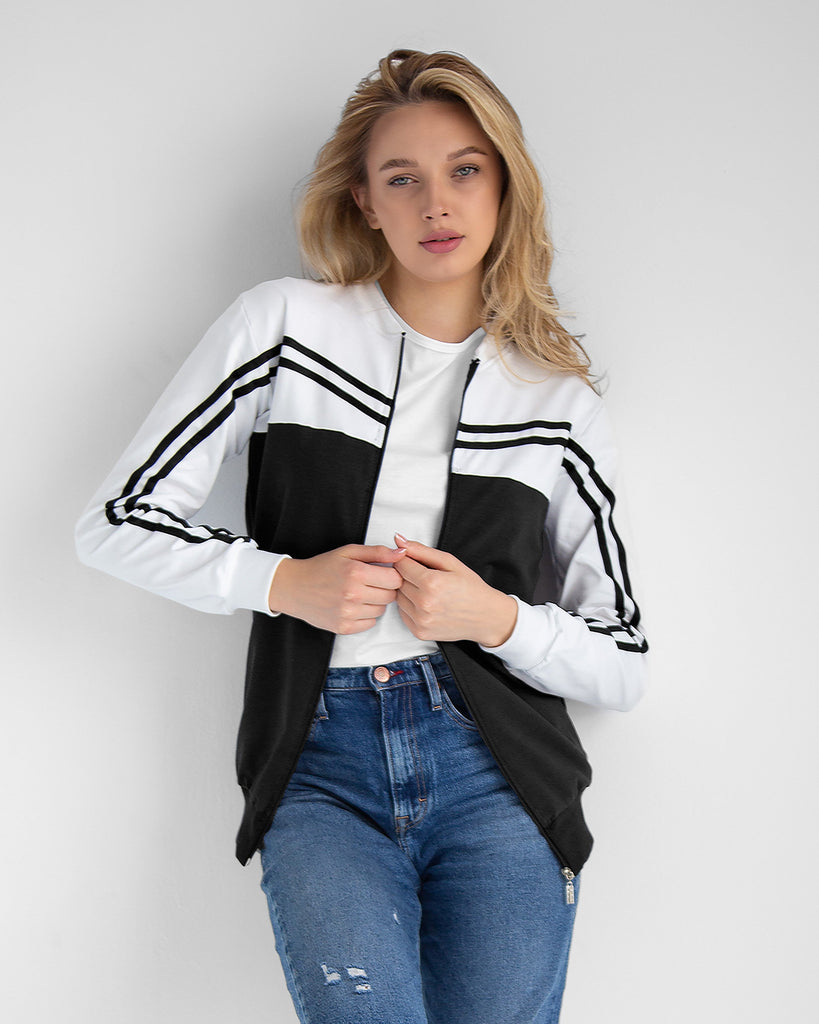 Double Striped Cotton Jacket