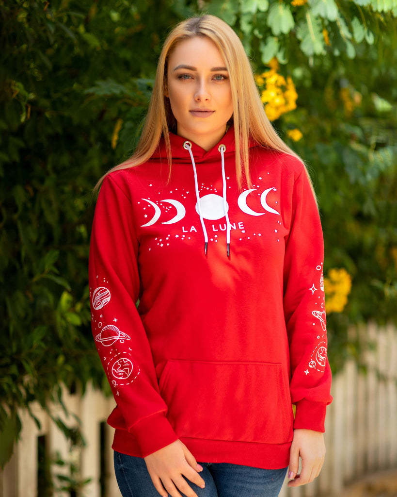 Graphic Moon & Planets Hoodie