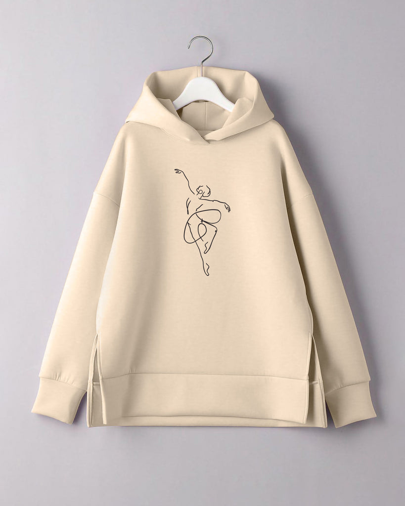 Dancer Print Side Split Sweatshirt