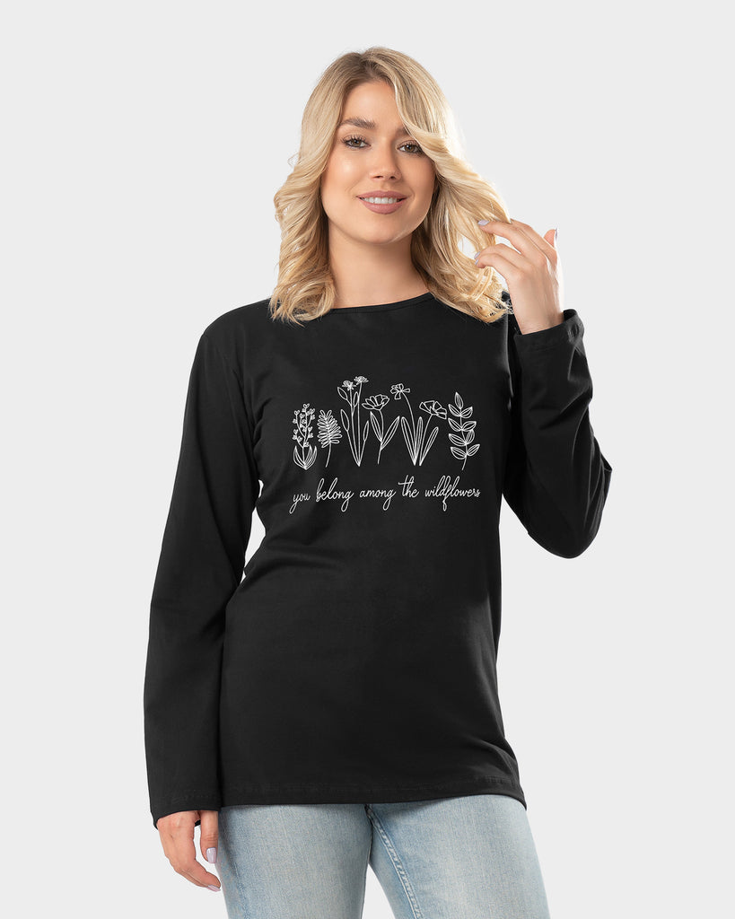 Graphic Plant Slogan T-Shirt