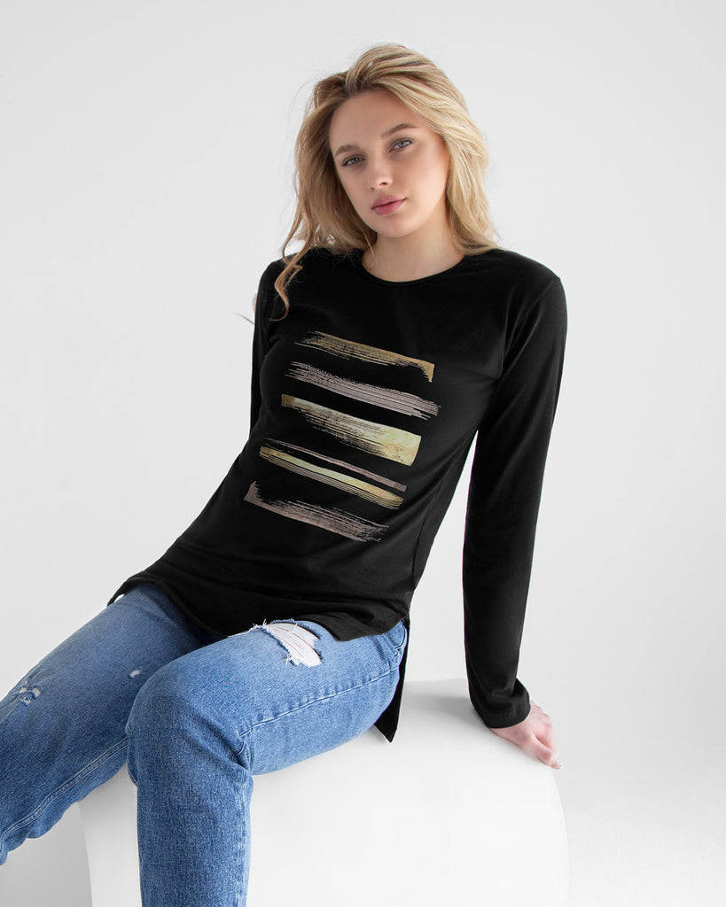Graphic Brush Strokes T-Shirt
