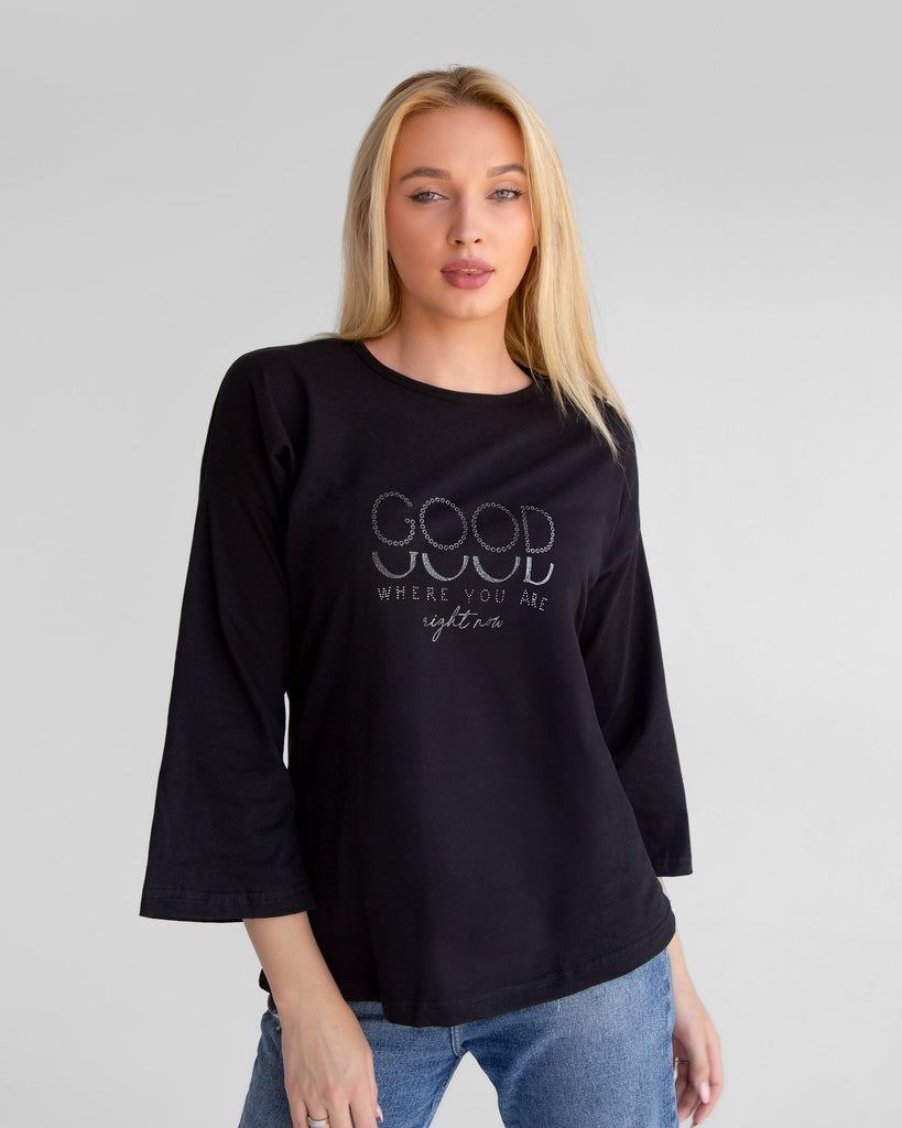 Oversized Letter Graphic T-Shirt